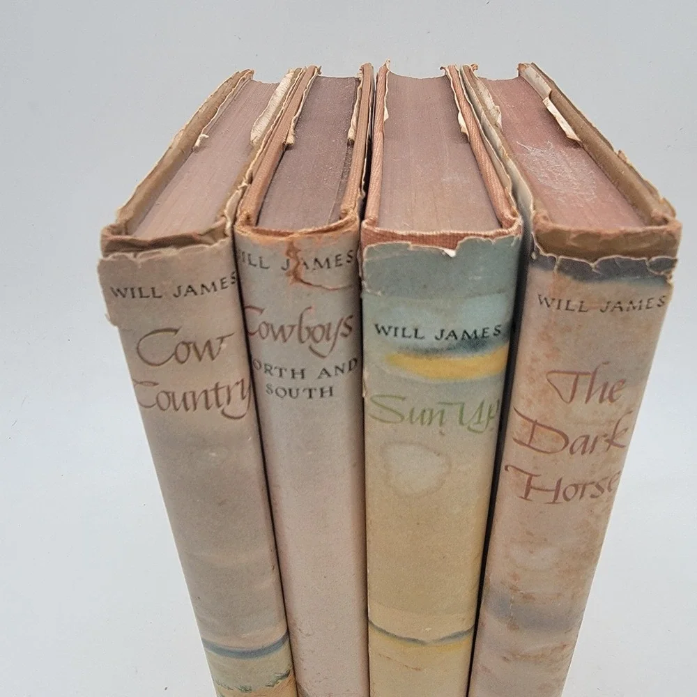 Will James 5 Book Lot The American Coyboy Sun Up Cowboys Cow Cntry Hardcver Fair